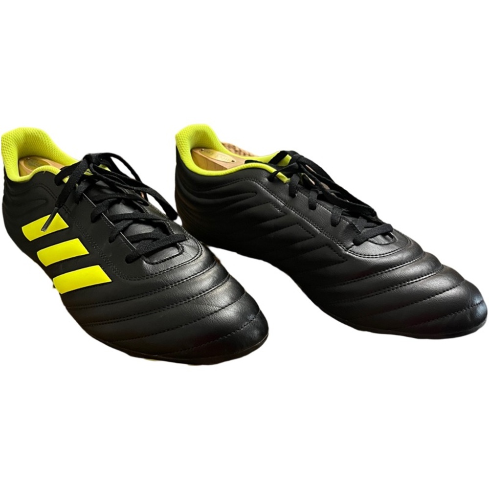 adidas Black and Neon Yellow Athletic Shoes
